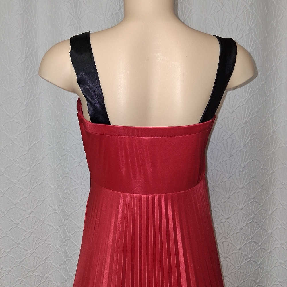 My Michelle Women Size L Red Maxi Dress with Black Straps - Picture 10 of 16